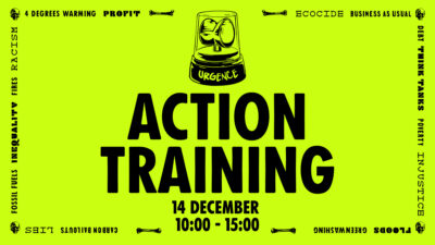 Action Training Antwerpen - 14 December 10:00-15:00