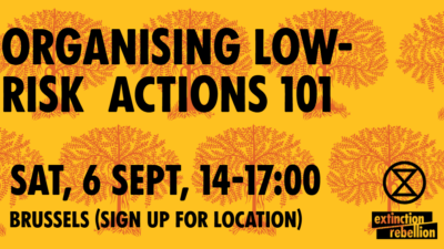 poster for the training showing date and time