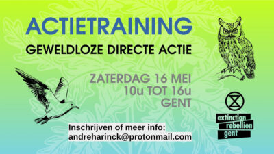 Actietraining, zaterdag 16 mei, 10u tot 16u, Gent