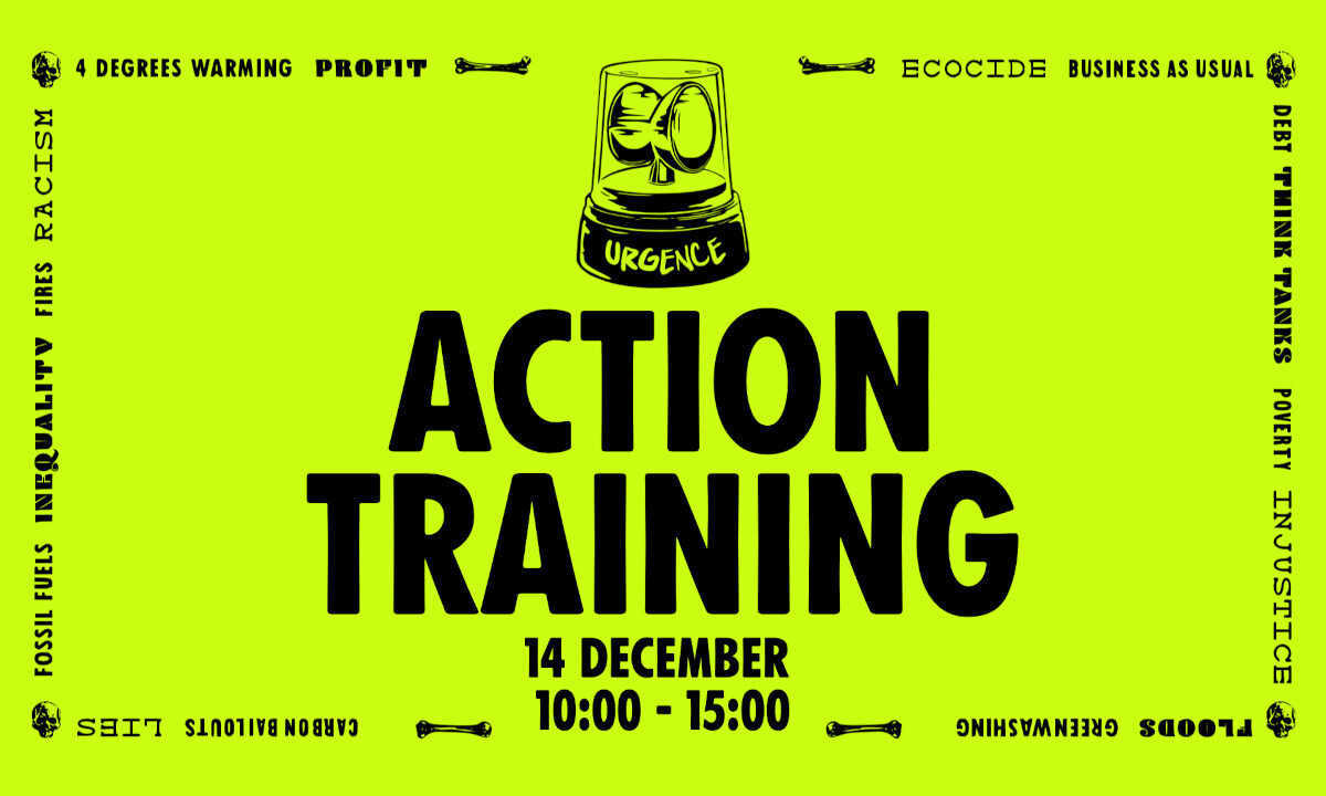Action Training Antwerpen - 14 December 10:00-15:00