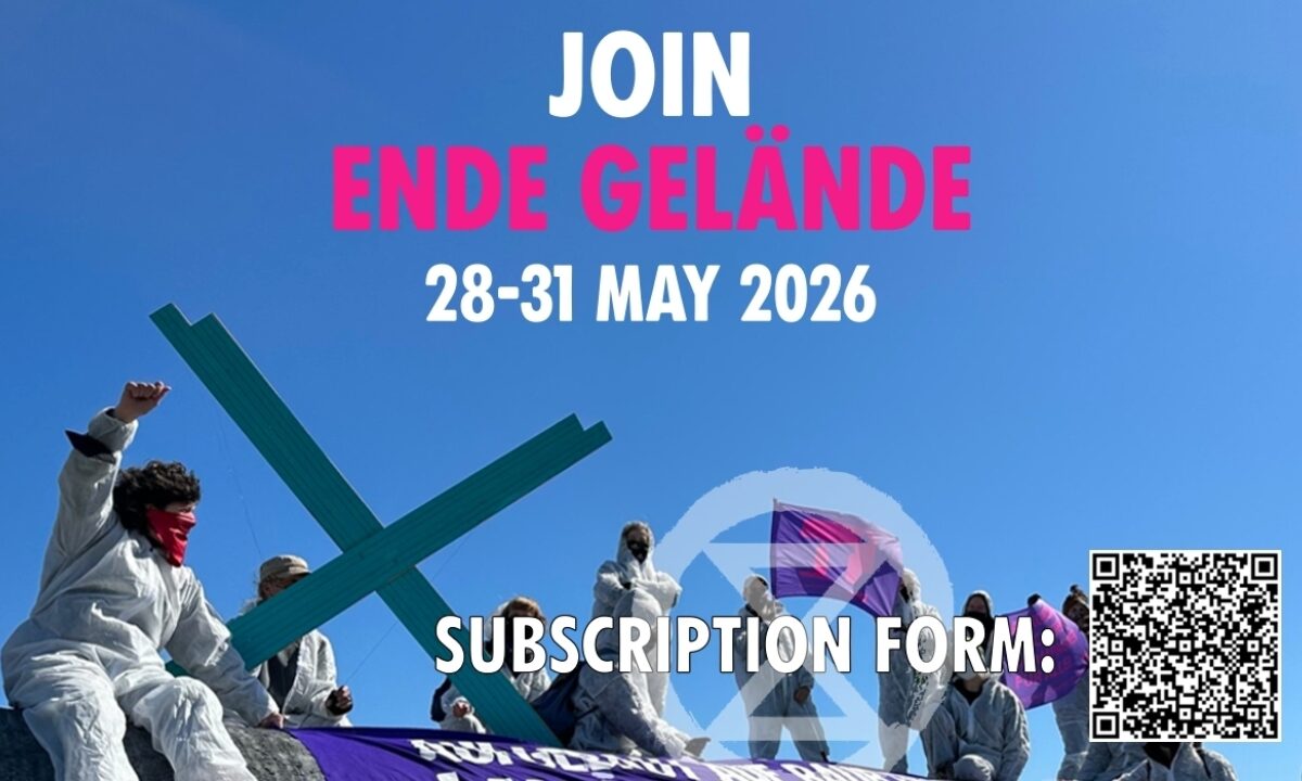 Join Ende Gelände, 28-31 May